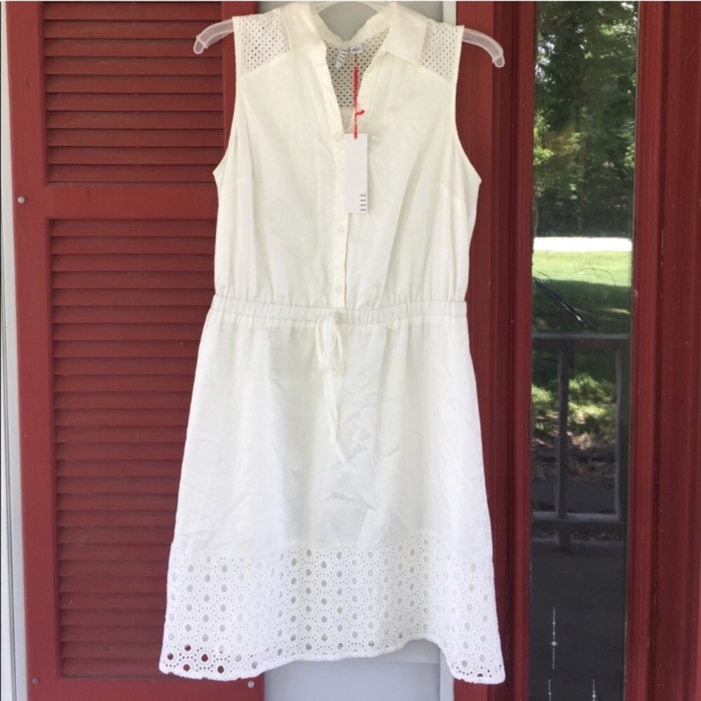 Beautiful White Eyelet ELLE Dress